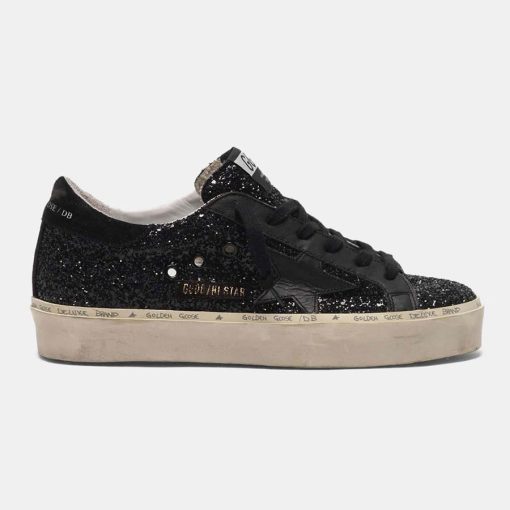 Sneakers Hi Star G35WS945.K6 con tomaia nera in glitter-0