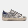 Sneakers Hi Star G35WS945.K7 con glitter, stella bianca e lacci leopardati-0