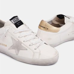 Sneakers Super-Star GWF00101.F000875.10385 bianche con talloncino dorato-4816