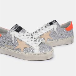 Sneakers Hi Star GWF00118.F001400.80979 con glitter e talloncino arancio-4925