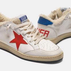 Sneakers Ball Star G35MS592.V8 in pelle con inserto in shearling-5100