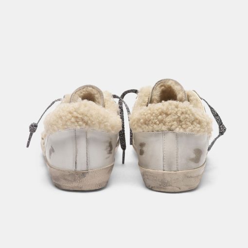 Sneakers Super-Star G35WS590.P90 con stella glitter e inserti in shearling-5061