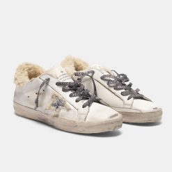 Sneakers Super-Star G35WS590.P90 con stella glitter e inserti in shearling-5064