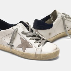 Sneakers Super-Star GCOWS590.A7 stella in suede talloncino blu-5040