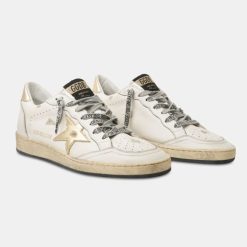 Sneakers Ball Star GWF00117.F000783.80608 con stella e talloncino dorati-5111