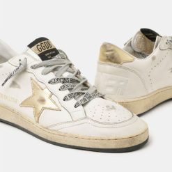 Sneakers Ball Star GWF00117.F000783.80608 con stella e talloncino dorati-5109