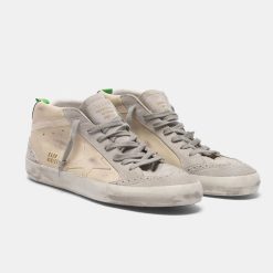 Sneakers Mid-Star GCOMS634.A1 in pelle con dettagli in camoscio-5272