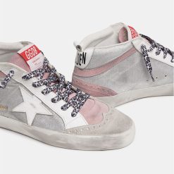 Sneakers Mid Star GWF00122.F000821.70151 rosa e argento con glitter-5290