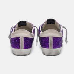 Sneakers Super-Star G36WS590.T22 con glitter viola e scritta sul foxing-5447