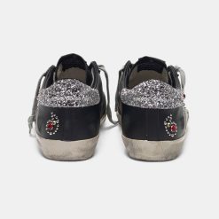 Sneakers Super-Star G36WS590.T99 nere in pelle con pietre decorative-5489