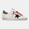 Sneakers Super-Star GWF00101.F001430.10374 con talloncino leopardato e lacci rossi-0