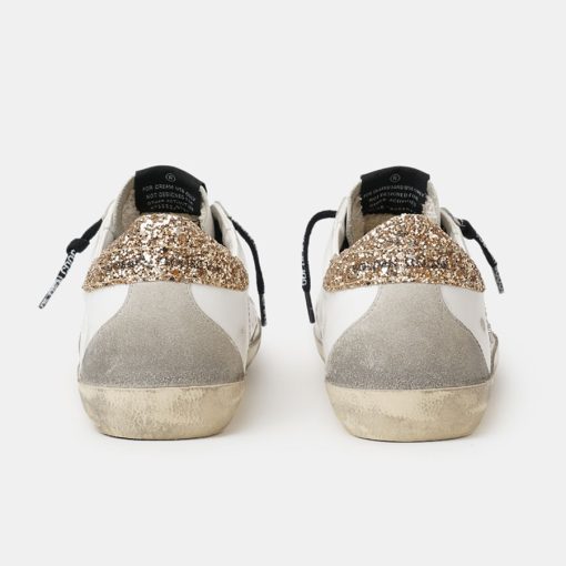 Sneakers Super-Star GWF00102.F001460.10593 bianche in pelle con talloncino glitter-5365