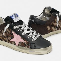 Sneakers Super-Star GWF00103.F000193.80217 con inserti in Jacquard leo e suede con linguetta in cavallino-5452