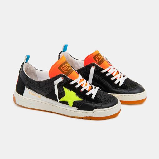 Sneakers Yeah GMF00130.F000461.90191 nere con stella giallo fluo-5512