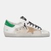 Sneakers Super-Star GMF00103.F001457.10592 con talloncino verde craquelé-0