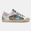 Sneakers Super-Star G36WS590.T52 camouflage con stella glitter e talloncino rosa-0