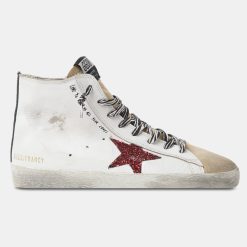 Sneakers Francy GWF00113.F000830.80626 con stella rossa glitterata e scritta a mano-0