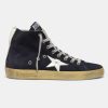 Sneakers Francy GCOWS591.N2 in camoscio con stella in pelle-0