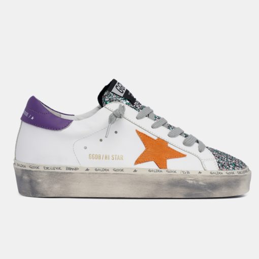 Sneakers Hi Star GWF00118.F001402.80980 bianche con inserto in glitter-0