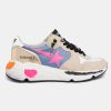 Sneakers Running Sole GWF00126.F001411.80986 in suede con dettaglio dorato-0