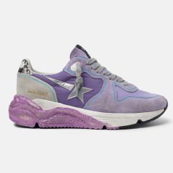 Sneakers Running Sole G36WS963.N9 lavanda con suola glitter e stella argento-0