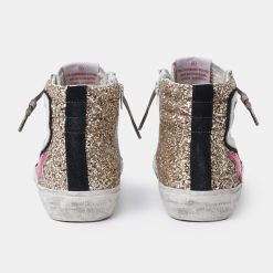 Sneakers Slide GWF00116.F001481.81110 con glitter e stella fucsia-6289