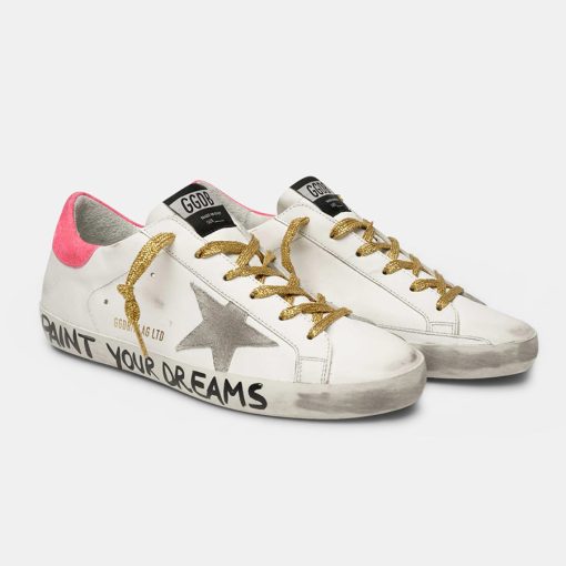 Sneakers Super-Star F35WS590.S32 in pelle con scritta "Paint your dreams"-5519