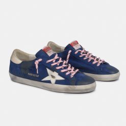 Sneakers Super-Star GMF00101.F000608.80502 in pelle Nabuk blu-5660