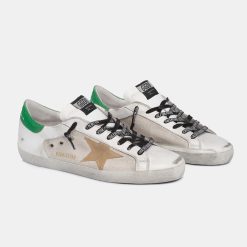 Sneakers Super-Star GMF00103.F001457.10592 con talloncino verde craquelé-5668