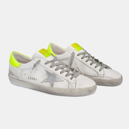 Sneakers Super-Star GMF00101.F001451.10589 con talloncino e suola giallo fluo-5692