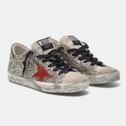 Sneakers Super-Star G35WS590.P22 in glitter con stella laminata-5831