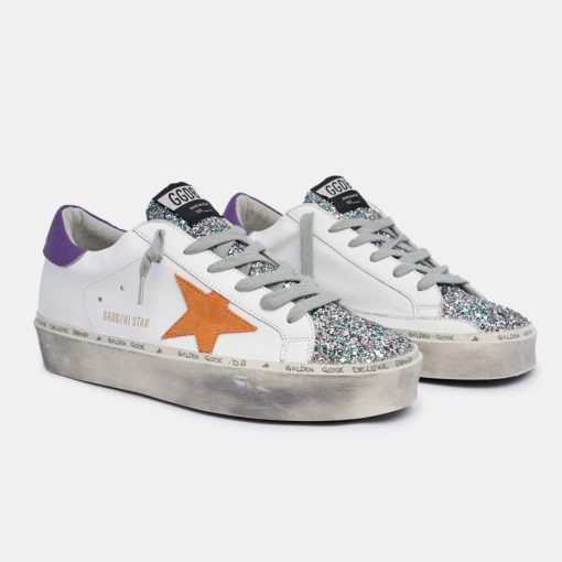 Sneakers Hi Star GWF00118.F001402.80980 bianche con inserto in glitter-6022