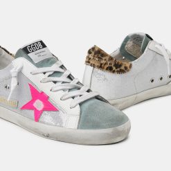 Sneaker Super-Star GWF00101.F001053.80804 con paillettes e talloncino leopardato-5641