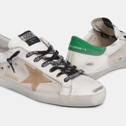 Sneakers Super-Star GMF00103.F001457.10592 con talloncino verde craquelé-5670