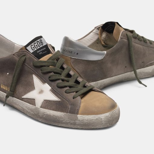 Sneakers Super-Star G36MS590.U42 in suede bicolore con stella bianca-5724