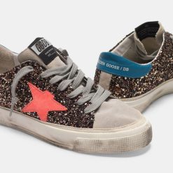 Sneakers May G35WS127.M2 in glitter e pelle scamosciata-6041