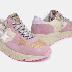 Sneakers Running Sole GWF00126.F001419.25564 rosa pastello con stella bianca-6173