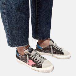 Sneakers May G35WS127.M2 in glitter e pelle scamosciata-6044